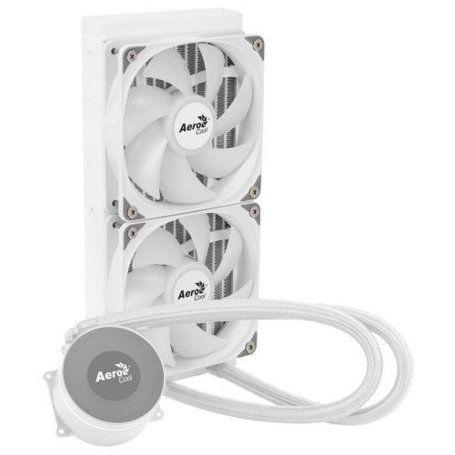 Система водяного охолодження для процесорів AeroCool Oasis L240, White (ACLA-OA24117.21)