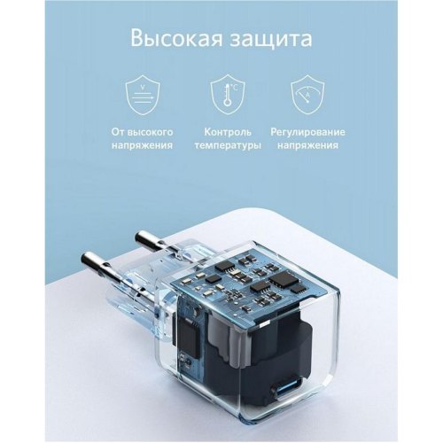 Мережевий зарядний пристрій Anker PowerPort III, USB Type-C, 20W, White (A2149G21)