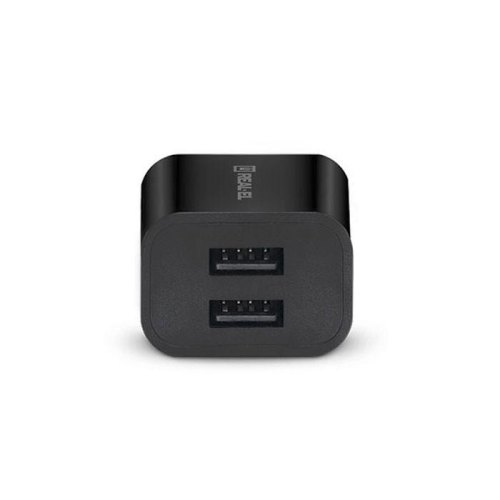 Мережевий зарядний пристрій REAL-EL CH-210, 2xUSB Type-A, 2.1A, Black (EL123160014)