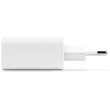 Мережевий зарядний пристрій Ttec SmartCharger Duo, USB Type-C/USB Type-A, 2.4А, 12W, White (2SCS25B)