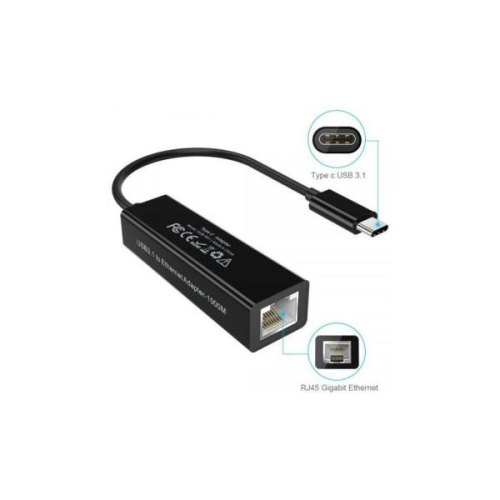 Мережевий адаптер Choetech HUB-R01, USB Type-C (M) to RJ45 1Gbps (F)