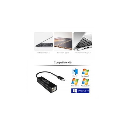 Мережевий адаптер Choetech HUB-R01, USB Type-C (M) to RJ45 1Gbps (F)