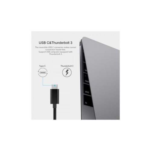 Мережевий адаптер Choetech HUB-R01, USB Type-C (M) to RJ45 1Gbps (F)