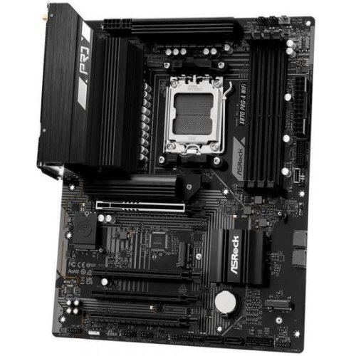 Mатеринська плата ASRock X870 PRO-A WIFI, sAM5, AMD X870, ATX, 4xDDR5, 3xM.2, HDMI/2xUSB4, 2.5GbE LAN, Wi-Fi