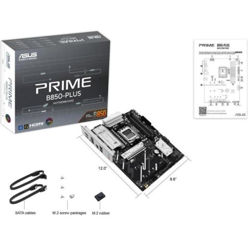 Материнcька плата ASUS PRIME B850-PLUS, sAM5, B850, ATX, 4xDDR5, M.2, HDMI/DP (90MB1LC0-M0EAY0)