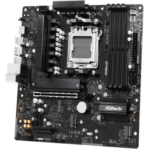 Mатеринська плата ASRock A620AM PRO-A, sAM5, AMD A620A, mATX, 4xDDR5, 3xM.2, HDMI, 2.5GbE LAN