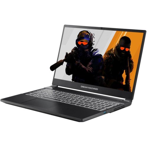 Ноутбук Dream Machines RT5050-15, 15.6/AMD Ryzen 7 260/32GB/SSD 1TB/GeForce RTX 5050, 8GB/DOS/чорний (RT5050-15UA21)