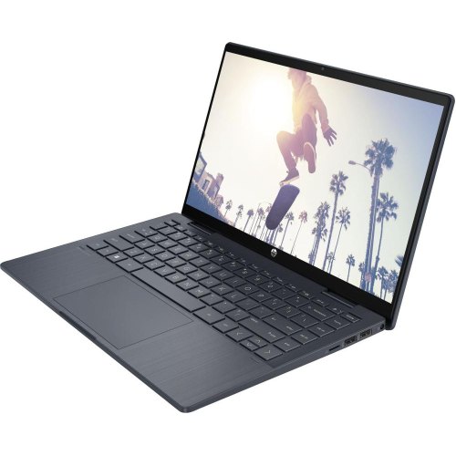 Ноутбук HP Pavilion x360 14-ek2006ua, 14 сенсорний/Intel Core 3-100U/8GB/SSD 512GB/UMA/DOS/синій (BV5S3EA)