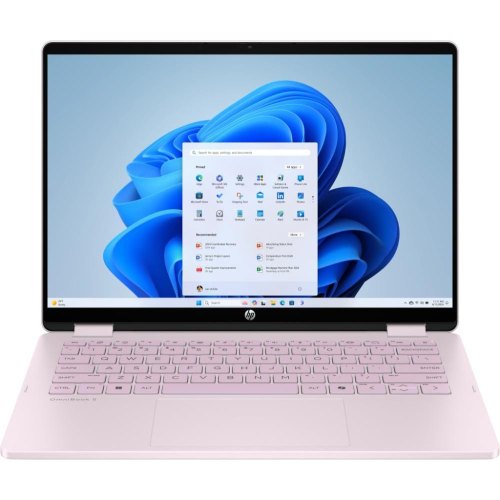 Ноутбук HP OmniBook 5 Flip x360, 14 сенсорний/Intel Core 5-120U/16GB/SSD 1TB/UMA/Win11/рожевий (BV5T1EA)