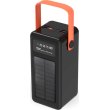 Зовнішній акумулятор Powerbank ACL PW-53, 80000mAh, 4xUSB Type-A, Solar, ліхтар, Black/White, Box
