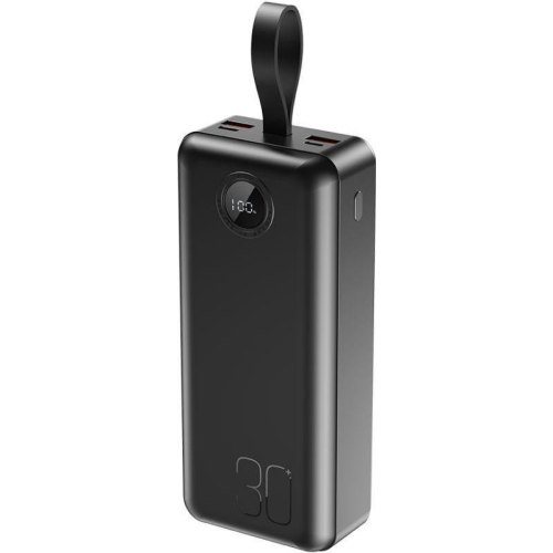 Зовнішній акумулятор Powerbank XO PR240, 30000mAh, Black