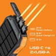 Зовнішній акумулятор Powerbank Promate SolarTank-10PDQi, 10000mAh, 20W, Black