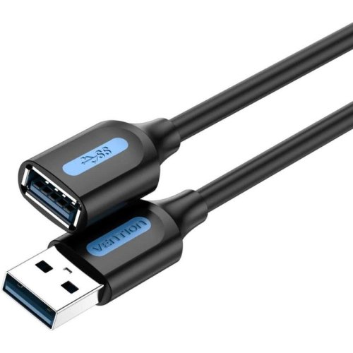 Кабель-подовжувач Vention, USB Type-A (M) to USB Type-A (F), 0.5м, Black (CBHBD)