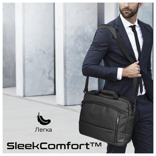 Сумка для ноутбука Promate Satchel-MB, для 15.6, Black