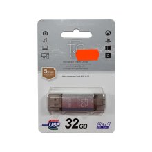 USB флеш T&G 009 Star Series, 32GB, USB Type-A/USB Type-C, Silver (TG009TC-32GSL)