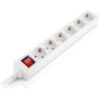 Мережевий фільтр REAL-EL RS-6 Protect M, 6 розеток, 5м, White (EL122300035)
