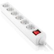 Мережевий фільтр REAL-EL RS-6 Protect M, 6 розеток, 5м, White (EL122300035)