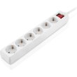 Мережевий фільтр REAL-EL RS-6 Protect M, 6 розеток, 5м, White (EL122300035)
