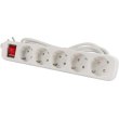Мережевий фільтр ColorWay, 5 розеток, 3м, White (CW-PSEA53W)