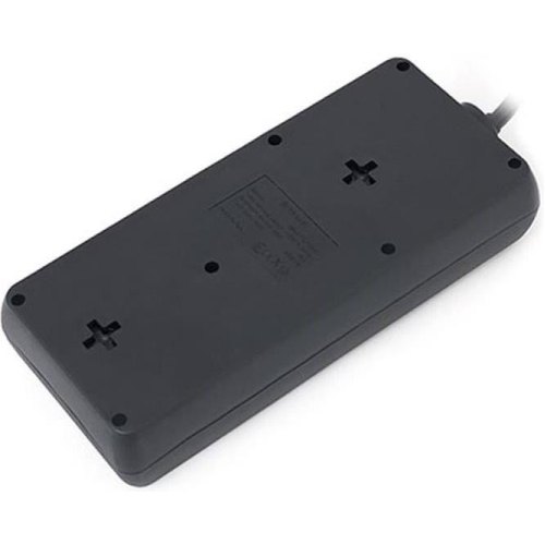 Мережевий фільтр REAL-EL RS-8 Protect, 8 розеток, 1.8м, Black (EL122300021)