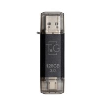 USB флеш T&G 009 Star Series, 128GB, USB Type-A/USB Type-C, USB 3.0, Black (TG009TC-128GBK3)