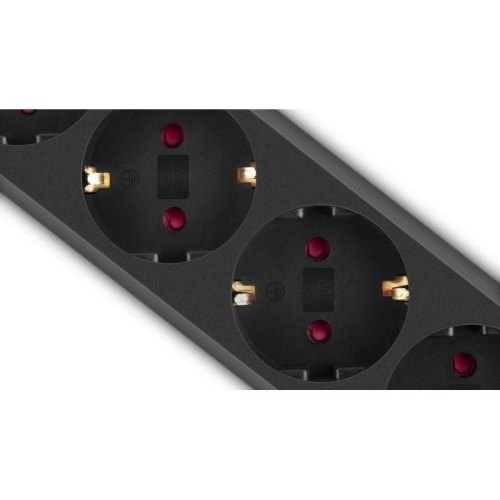 Мережевий фільтр REAL-EL RS-Protect M, 5 розеток, 3м, Black (EL122300028)