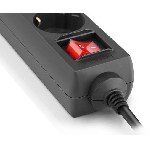 Мережевий фільтр REAL-EL RS-Protect M, 5 розеток, 3м, Black (EL122300028)