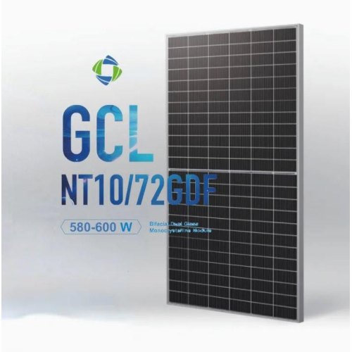 Сонячна панель GCL Group GCL-NT10/72GDF, 590W, фотоелектрична, монокристалічна