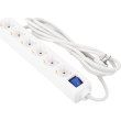 Мережевий фільтр 2E, 6 розеток, 3м, White (2E-U06ESM3WH)