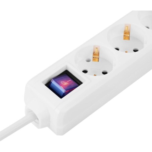 Мережевий фільтр 2E, 6 розеток, 3м, White (2E-U06ESM3WH)