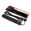 Мережевий фільтр FrimeCom, 6 розеток, 3м, Black (FC-B4006W 3 B)