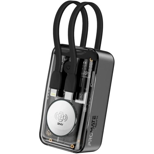 Зовнішній акумулятор Powerbank Promate Mavrix, 10000mAh, 35W, Black