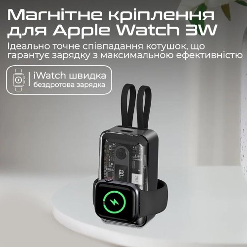Зовнішній акумулятор Powerbank Promate Mavrix, 10000mAh, 35W, Black