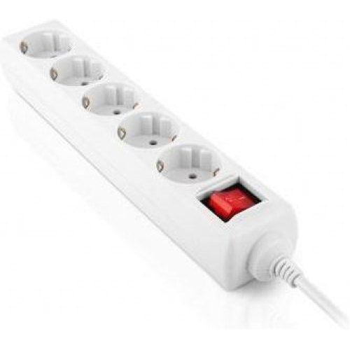 Мережевий фільтр REAL-EL RS-Protect M, 5 розеток, 5м, White (EL122300029)