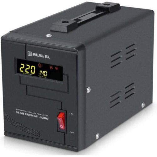 Стабілізатор напруги REAL-EL Stab Energy-1000, Black (EL122400012)