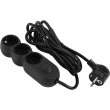 Мережевий фільтр 2E, 3 розетки, 3м, Black (2E-U03VES3MBK)