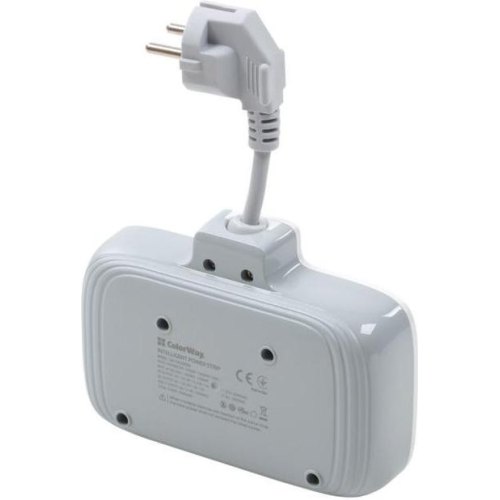 Мережевий фільтр ColorWay, 2 розетки, USB Type-C/3xUSB Type-A, 2.5cм, White (CW-CHE24PDW)