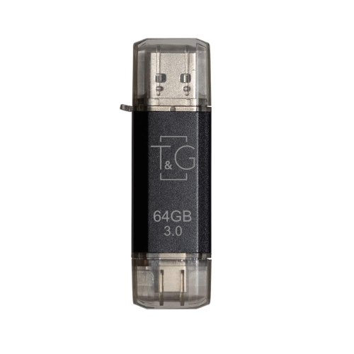 USB флеш T&G 009 Star Series, 64GB, USB Type-A/USB Type-C, USB 3.0, Black (TG009TC-64GBK3)