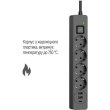 Мережевий фільтр ColorWay, 4 розетки, USB Type-C/2xUSB Type-A, 24W, 2м, Black (CW-CHE435PDB)