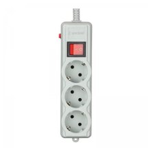 Мережевий фільтр Gembird Pro, 3 розетки, 3м, Gray (SPG3-G-10G-PRO)