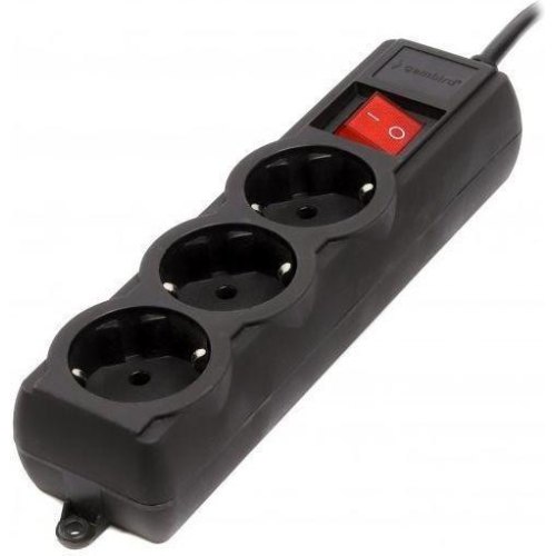 Мережевий фільтр Gembird Pro, 3 розетки, 3м, Black (SPG3-G-10B-PRO)