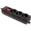 Мережевий фільтр Gembird Pro, 3 розетки, 3м, Black (SPG3-G-10B-PRO)