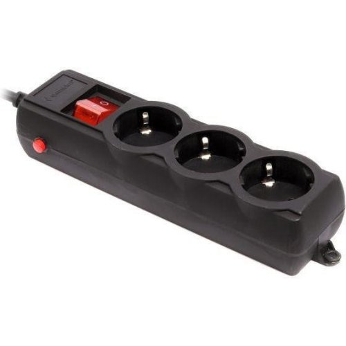 Мережевий фільтр Gembird Pro, 3 розетки, 3м, Black (SPG3-G-10B-PRO)