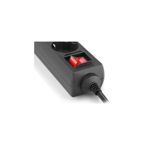 Мережевий фільтр REAL-EL RS-6 Protect M, 6 розеток, 3м, Black (EL122300034)