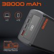 Зовнішній акумулятор Powerbank Techno PDC130, 38000mAh, PD 130W, QC 3.0, Black