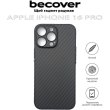 Чохол-накладка BeCover Carbonite Case MagSafe, для Apple iPhone 16 Pro, Black (712068)
