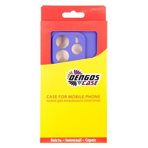 Чохол-накладка Dengos, для Samsung Galaxy S23 FE (SM-S711), захисне скло в комплекті, Purple (DG-KM-12)