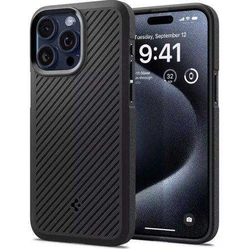 Чохол-накладка Spigen Core Armor, для Apple iPhone 15 Pro, Matte Black (ACS06466)