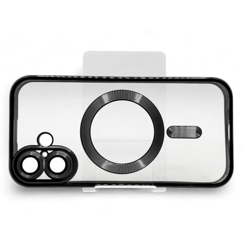 Чохол-накладка BeCover TPU Chrome Case MagSafe, для Apple iPhone 16 Plus, Black (712075)
