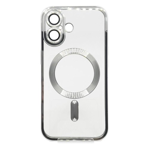 Чохол-накладка BeCover TPU Chrome Case MagSafe, для Apple iPhone 16 Plus, Silver (712078)